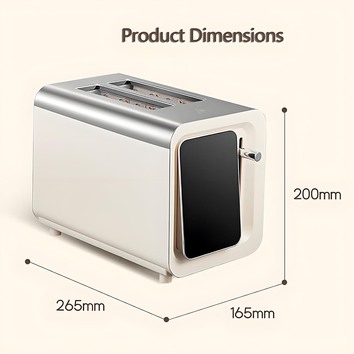 Tostapane per sandwich, tostapane commerciale, 6 tipi di pane, con grill e copertura antipolvere, funzionamento touch screen, per colazioni in bar, hotel e ristoranti