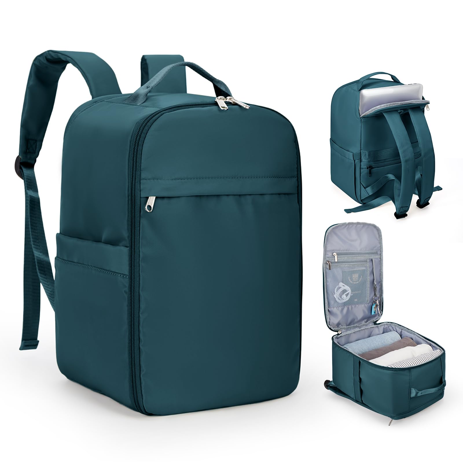 SZLX Zaino Ryanair 40x20x25 e 45x36x20 - Bagaglio a Mano Donna e Uomo, Borsa da Cabina Impermeabile per Laptop 14 Pollici, Zaino da Viaggio