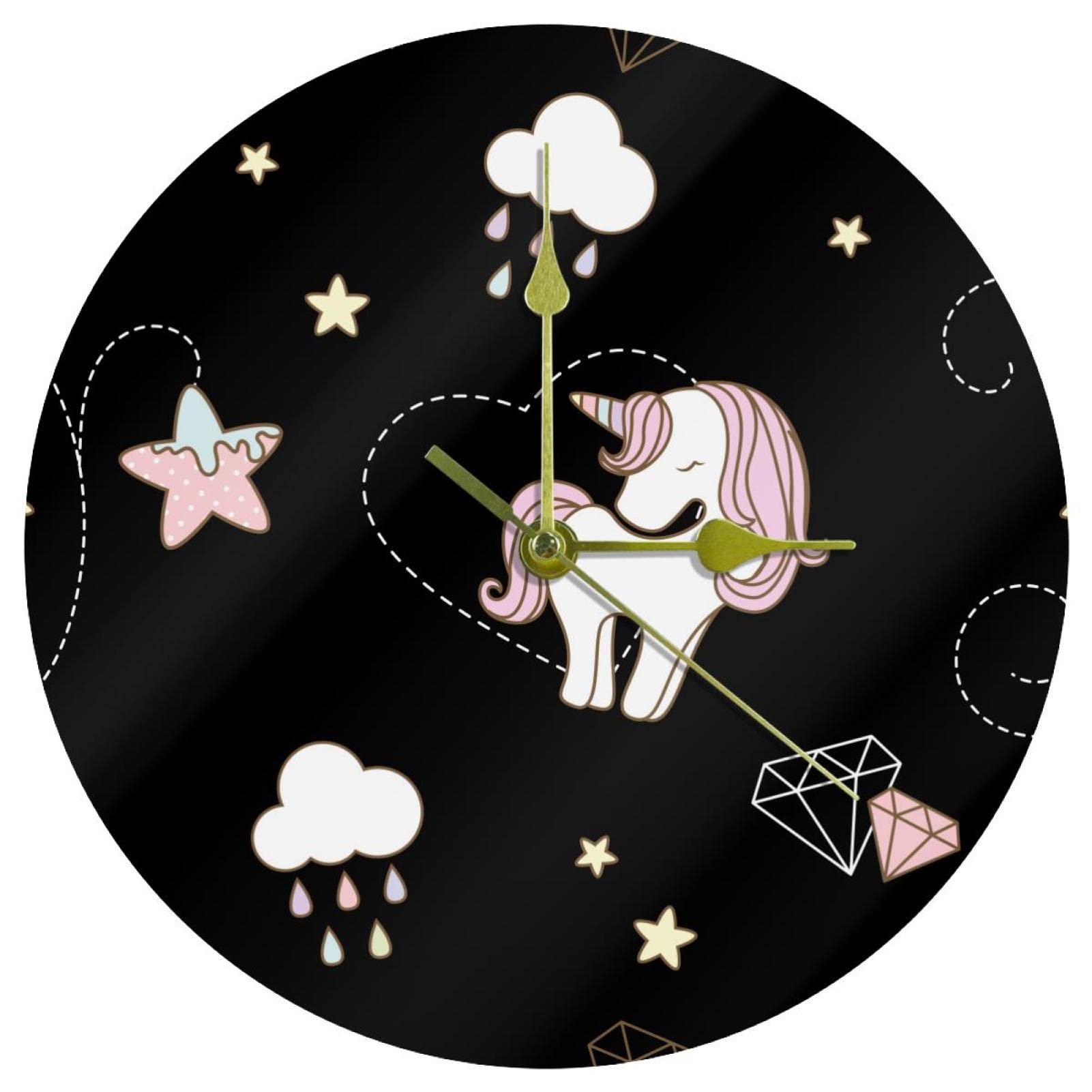 Horloge murale en acrylique silencieuse pour un bureau paisible