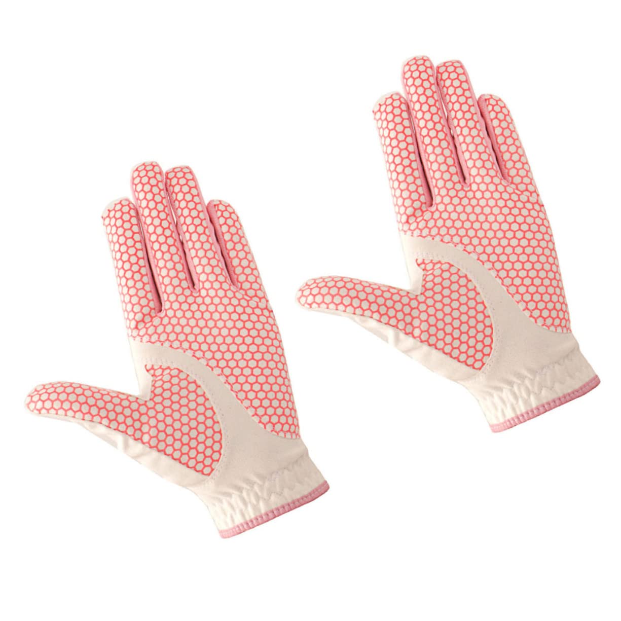 Mikinona 1Pair Women Golfing Gloves Fit Breathable Design Moisture Wicking of Protective Covers for Outdoor Golfing