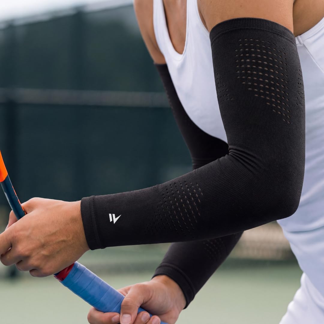 Flytex - Manchons de Compression pour Bras - Confortables et Respirants - Réduction des Vibrations musculaires - Performance Longue Durée