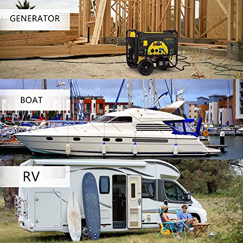 S7 30A 125V Boat Accessories With Threaded Ring ，25 Feet 30A 125V Marine Shore Power Cordsets With Led #TOP3