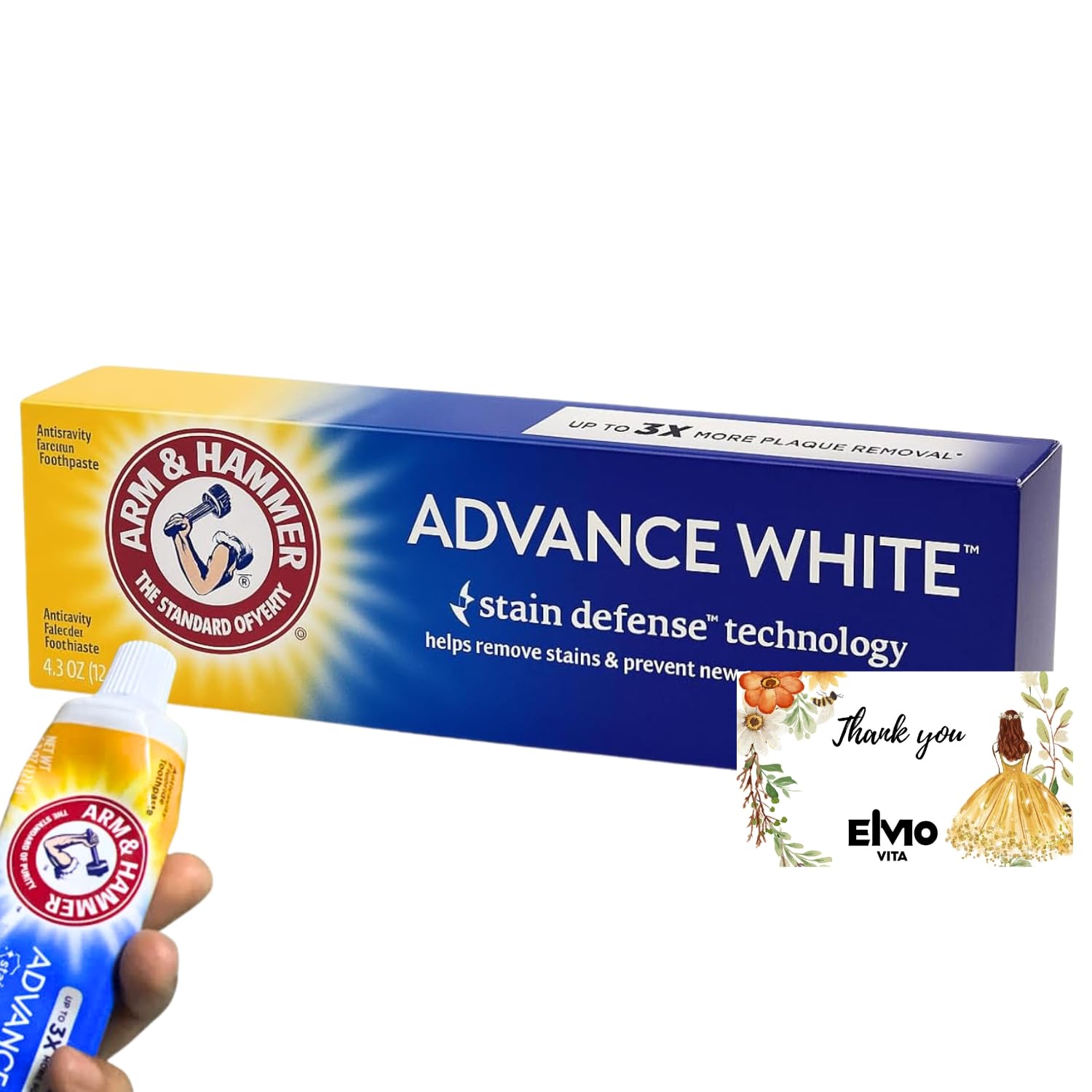 【正規品】ホワイトニング歯磨き粉 クリーンミント 121g 4.3オンス Whitening EVset