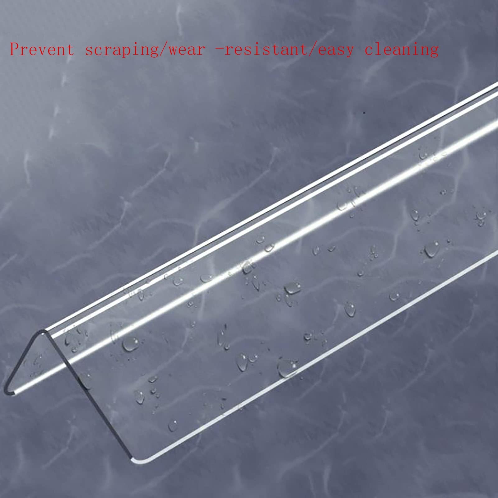 Protectores de Esquinas, Protector de Esquinas Pared Transparente, Ideal for Interiores, dormitorios y oficinas. Fácil Instalar((W/1.7CM) L 1.5M/4.9ft)