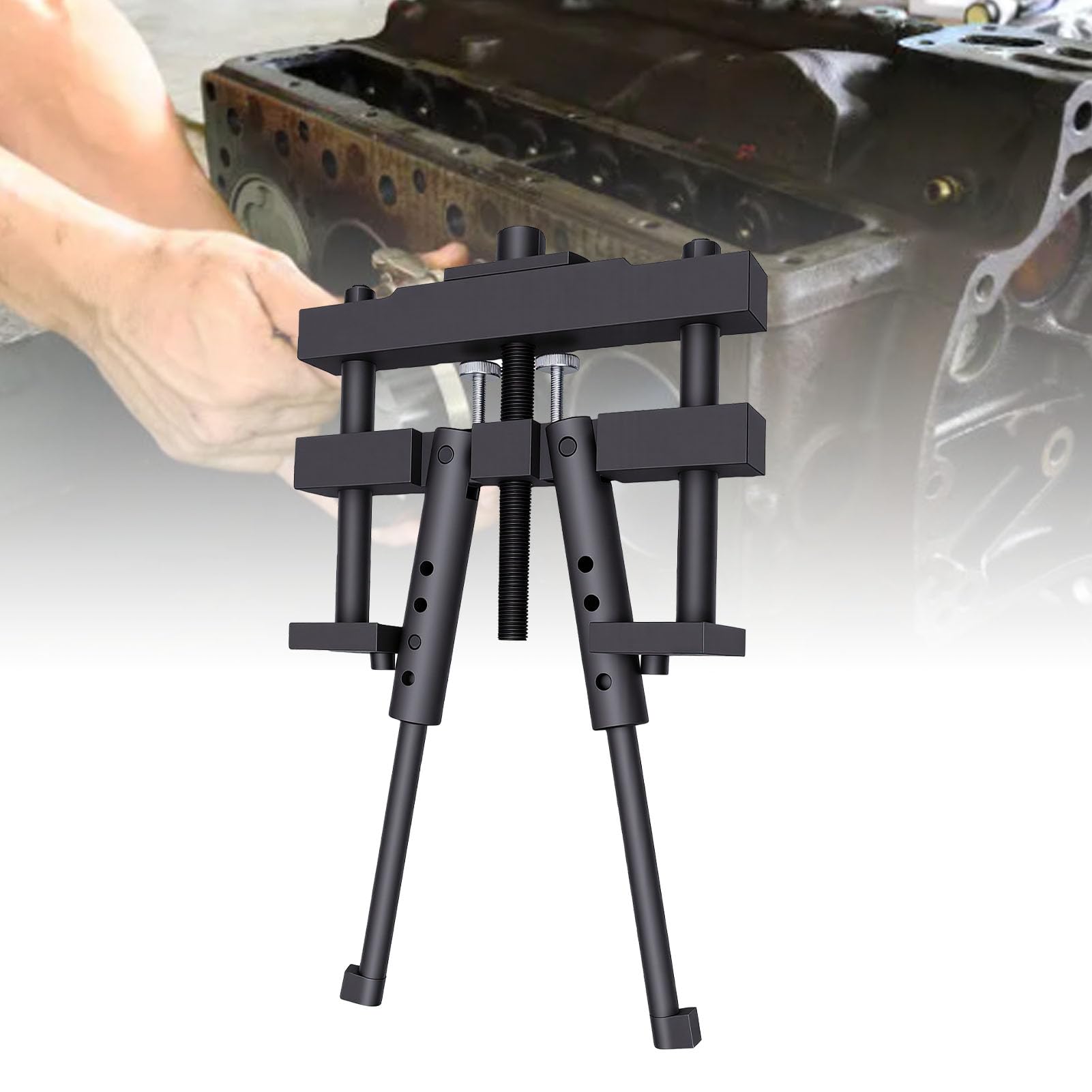 Luocute Narzędzie do Wyciągania Wkładek Cylindrowych, PT 6400 C, M50010 B, 3376015 | Usunięcie cylindra silnika dla mokrych linerów o średnicy od 3-7/8 do 6-1/4 cala, głębokości 15 cali, grubości ścianki