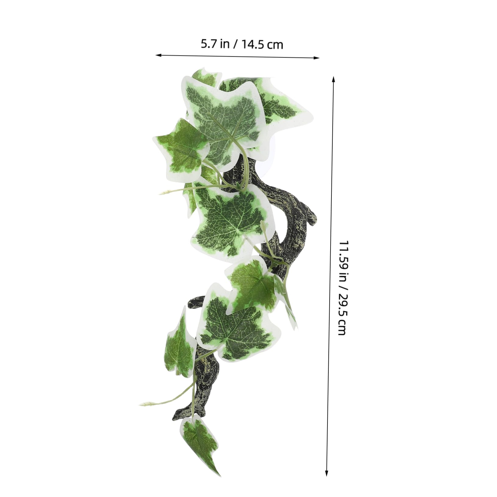 BESTonZON Artificial Terrarium Plant Model for Reptile and Amphibian Resin Decoration for Bearded Dragons Chameleons and More Maintenance Multi Use Climbing