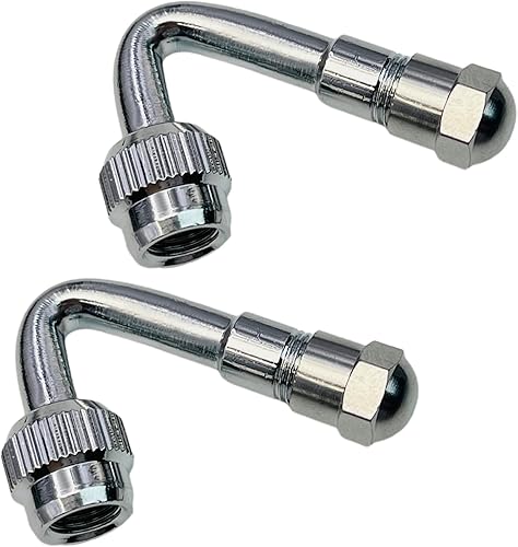 Extensores de vástago de válvula, extensión de válvula de neumático Schrader de 45 grados, 90 grados, 135 grados, compatible con ruedas duales,