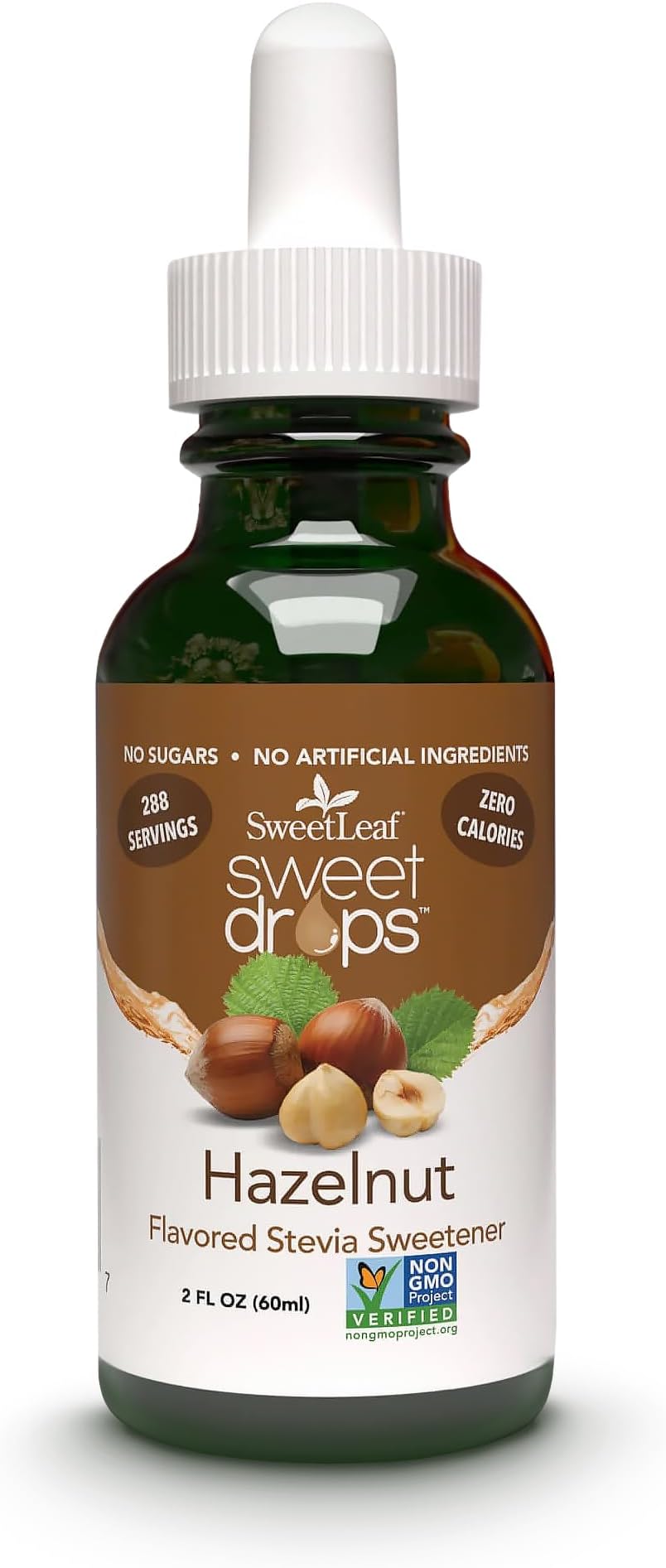 Sweet Leaf Liquid Stevia Sweetener 60 ml, Hazelnut
