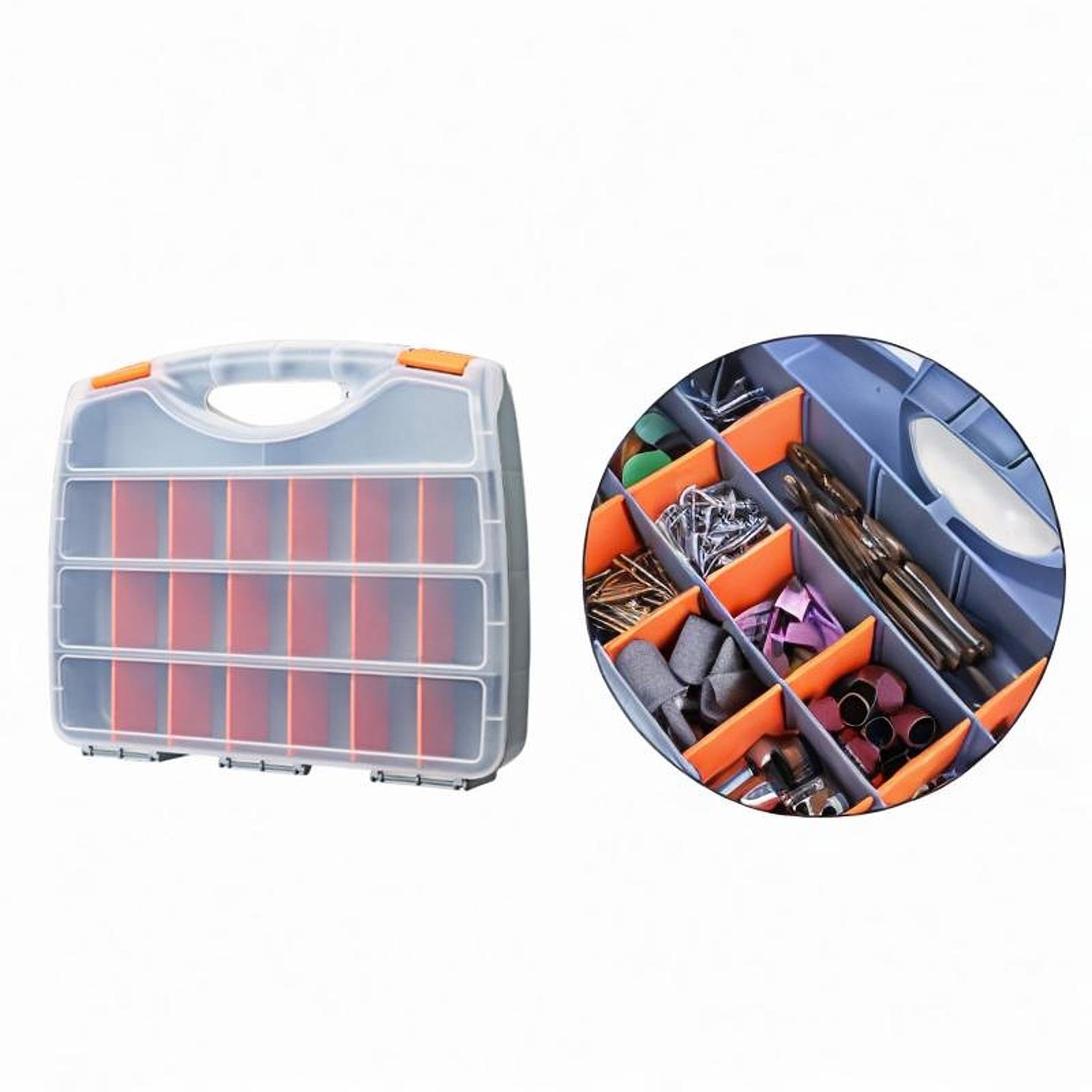 KESOTO Organizador de piezas de herramientas Componentes electrónicos Container Contenedor Reparación de autos Herramientas Organizador de ajuste de hardware