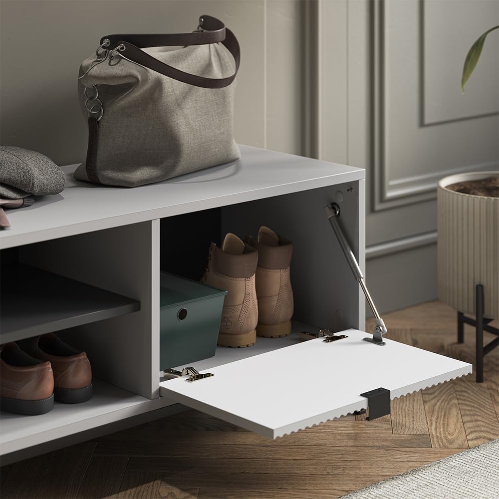 Vicco Schuhschrank Eliza, Grau, 100 x 45 cm
