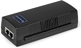 Amcrest Active Gigabit PoE Injector Adapter, IEEE 802.3 10BaseT and IEEE 802.3u 100BaseTx Compliant, Up to 100 Meters; FSE801G