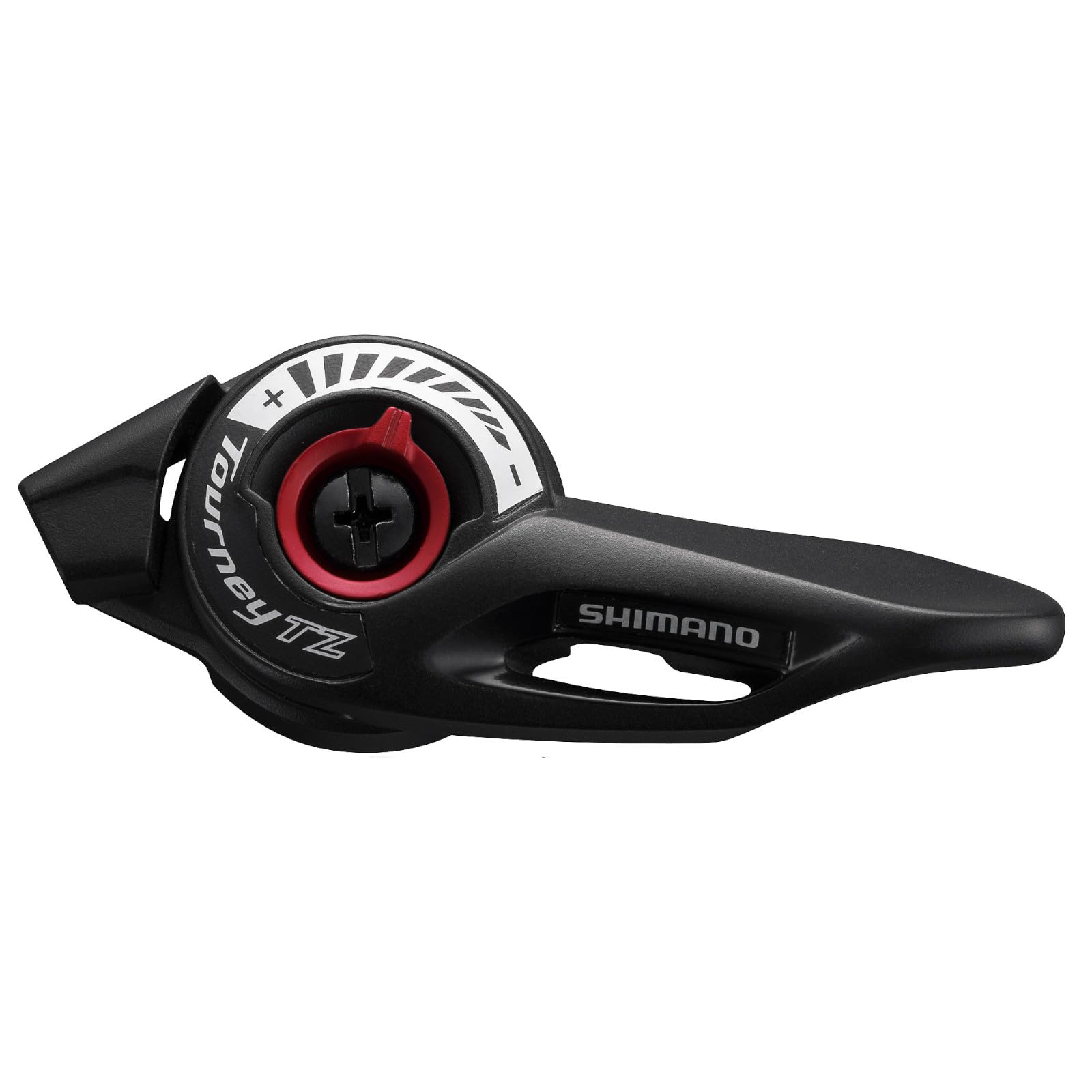 SHIMANO Shift LVR TZ500 Thumb Shifter, Left Hand, Black Polished Aluminium