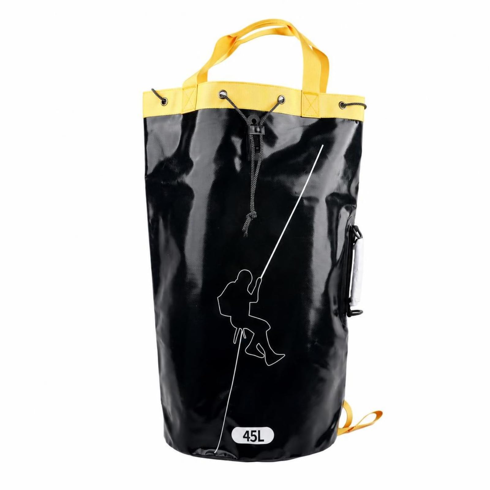 Borsa Porta Corda con Spallacci Robusto Borsa Porta Corda Cilindrico Attrezzatura da Arrampicata per Speleologi, Speleologia