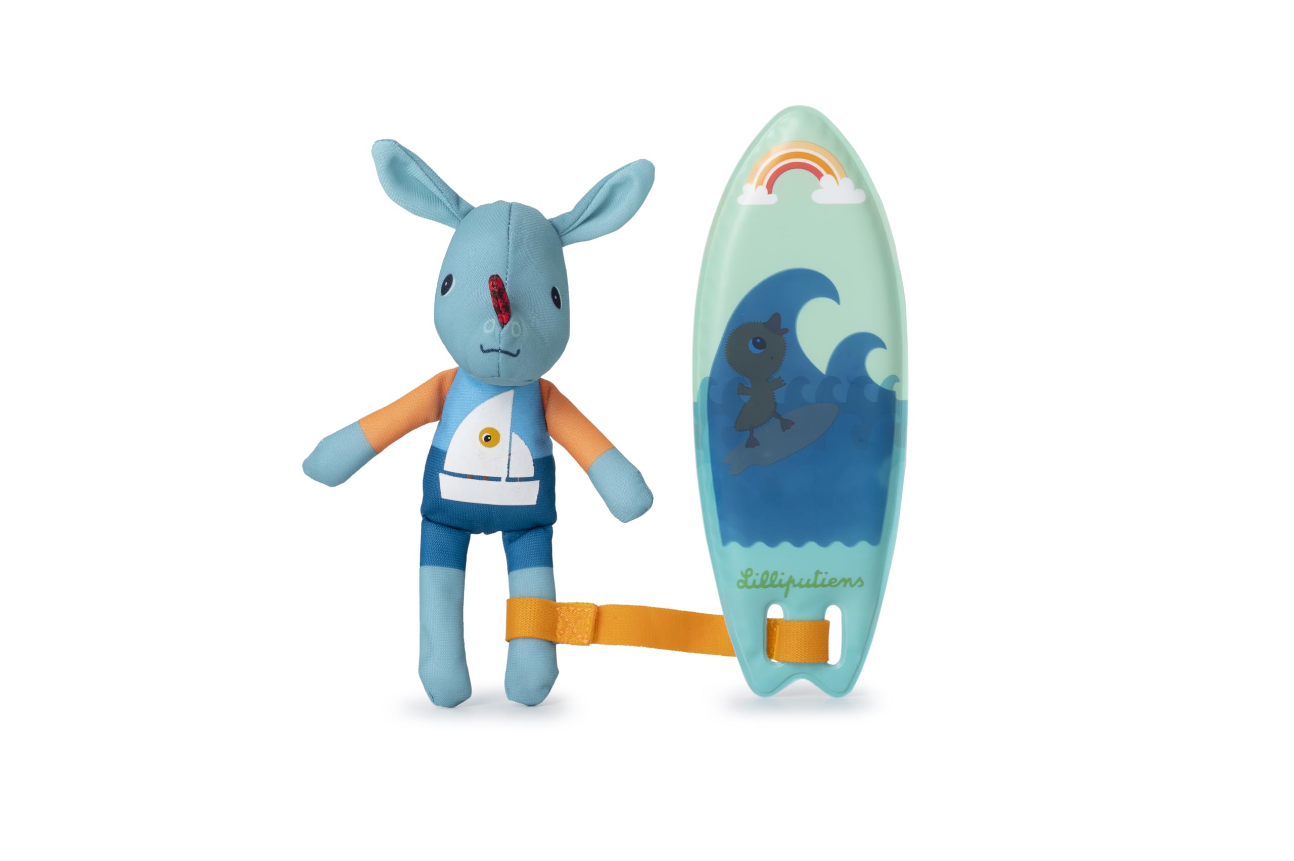 Lilliputiens - Surfista Mágico Joe - Juguete Interactivo para el baño con Efectos de Cambio de Color - Dibujos Que aparecen en el Agua - Figura Divertida - Desde 2 años - Baño y Juegos de agua-83543