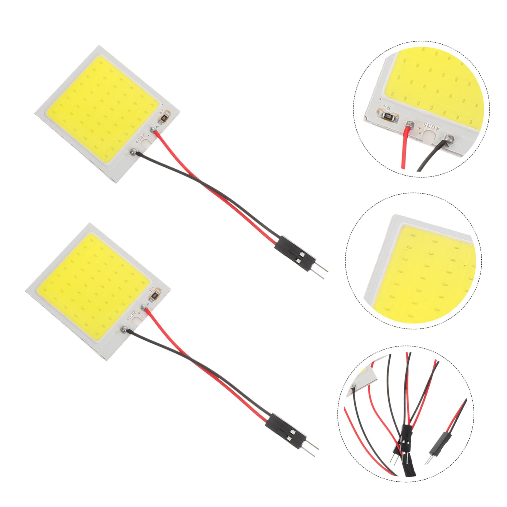 Amosfun 5 Series Luz Led De Panel De Dome Interior Luz De Lectura Vehículos Y Camiones Leds Por Iluminación Brillante Y Duradera 10 Piezas X 5