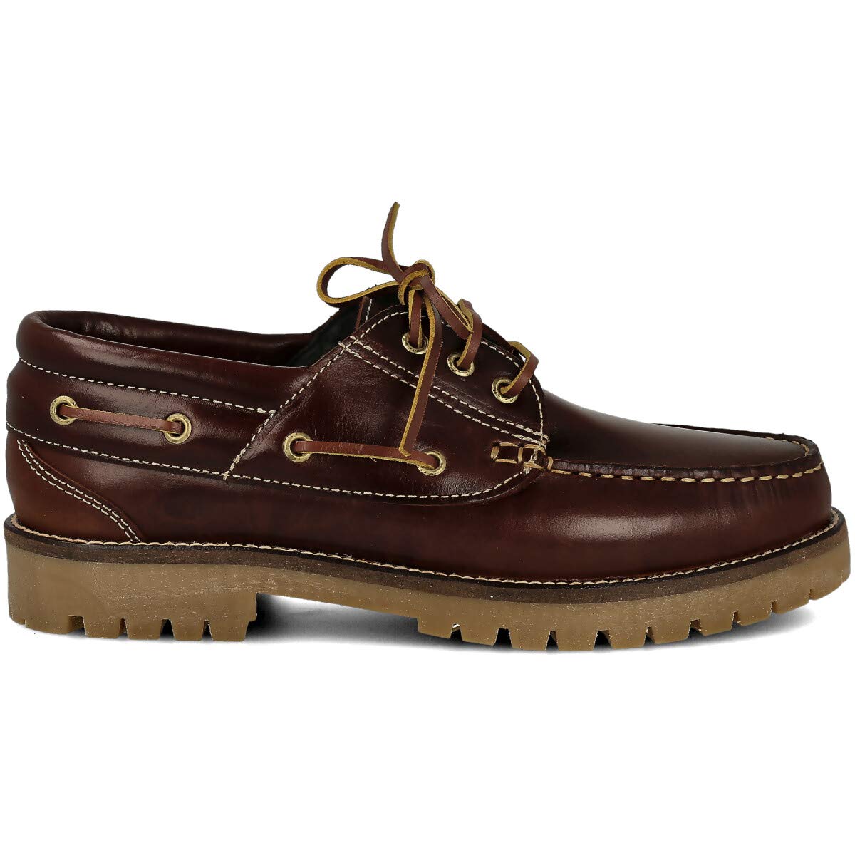 PAYMA - Herren Damen Kinder Bootsschuhe Segelschuhe Mokassins aus Seahorse Geölt Leder 3 Eye Clas...