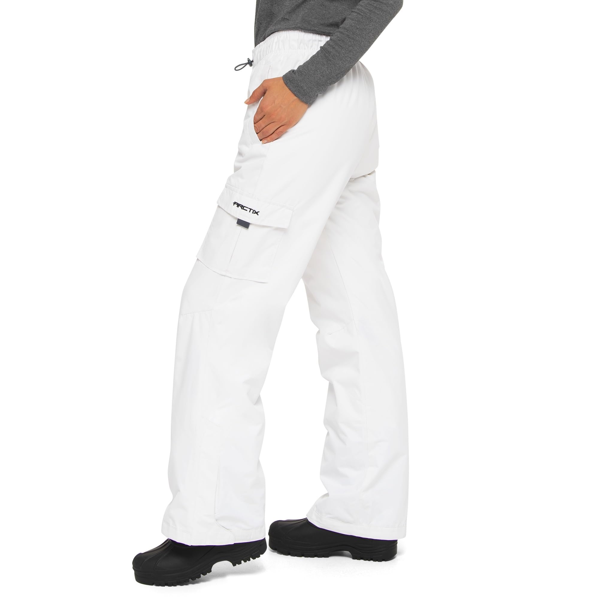 ARCTIX Lumi Pull Over Fleece Lined Cargo Snow Pants - Pantalon de Neige - Pantalon de Ski Lumi avec Doublure en Polaire. - Femme