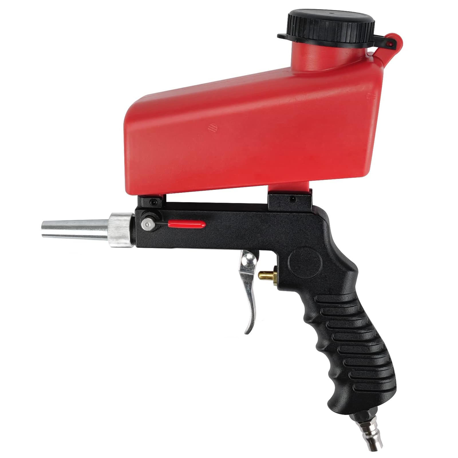 Sand Blasters Portable Handheld 90psi Gravity Sand Blasting Kit Adjustable Flow Rate Spray Sandblasting Air Gun Pneumatic Sandblaster Blasting for Paint Remove Stains Rust Spot Spray Tool