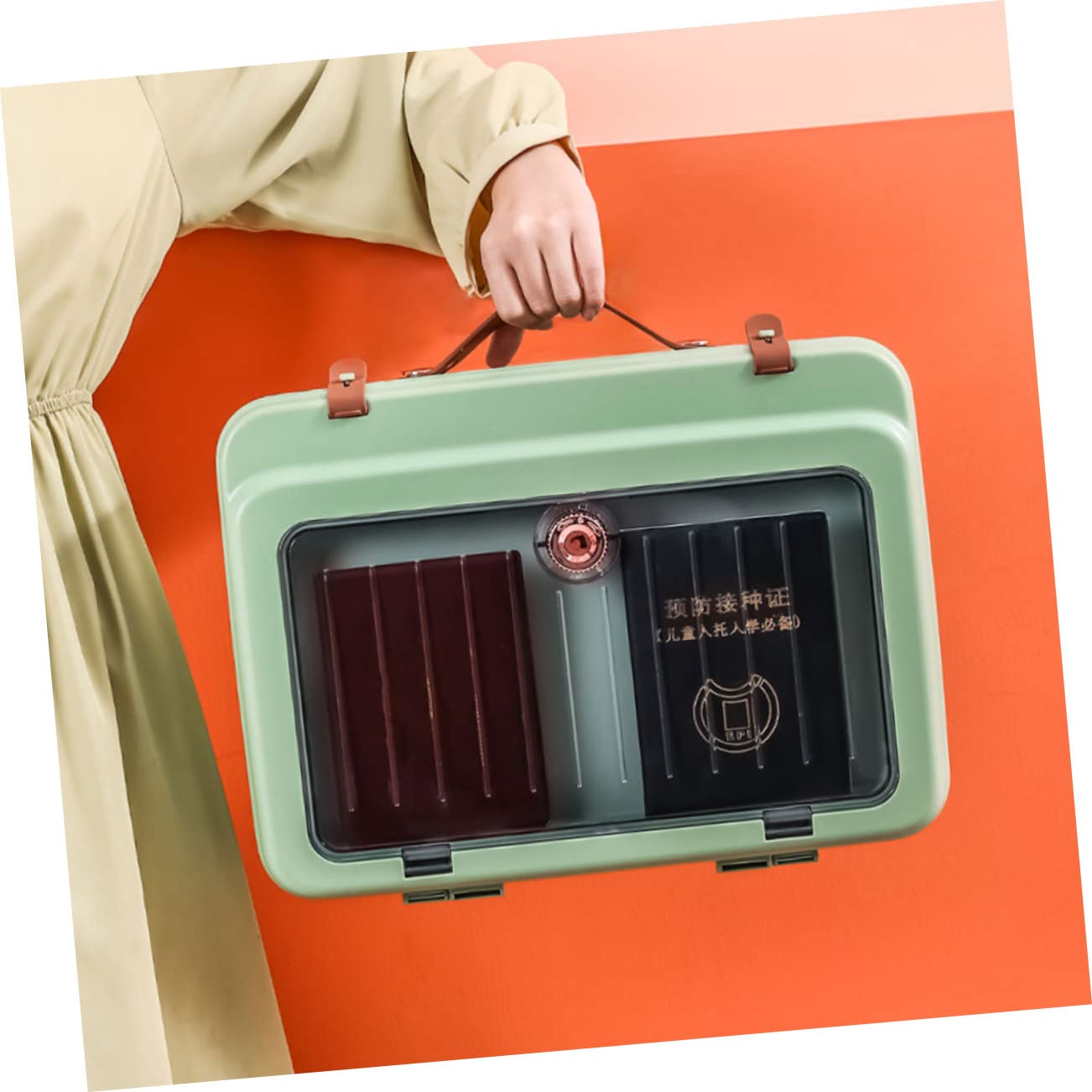 BESPORTBLE Tragbarer Dokumentenorganizer mit Mehrschicht Design Große Kapazität für Reisepass und Zertifikate Praktisch für Büro und Zuhause