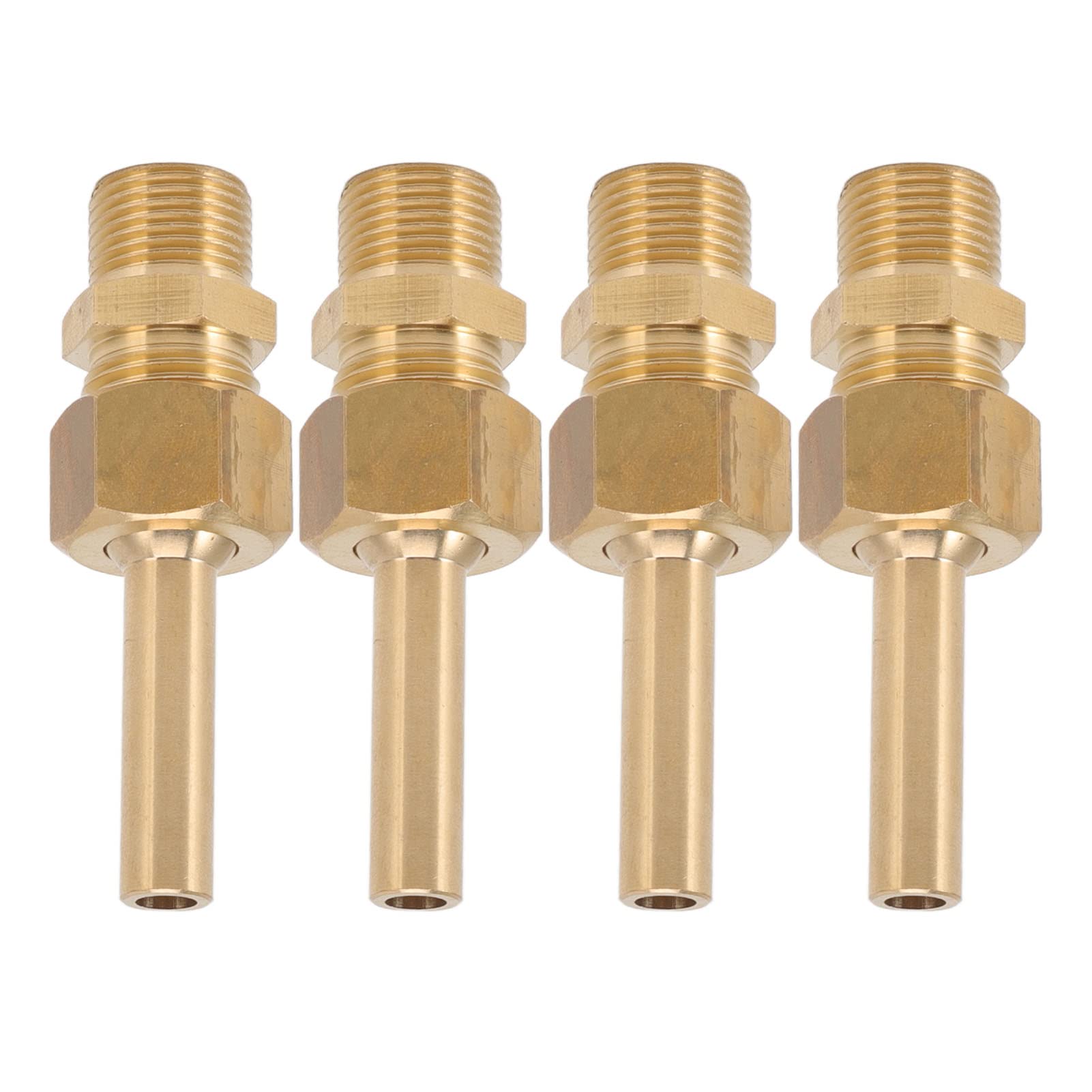 Jelquix 4PCS Water Fountain Nozzles, Pure Copper Large Hexagonal Nozzle, Direct Jet Waterscape Nozzle with Male Thread Adapter, Ideal for Garden, Pond, Amusement Parks & Museum (G3/8)