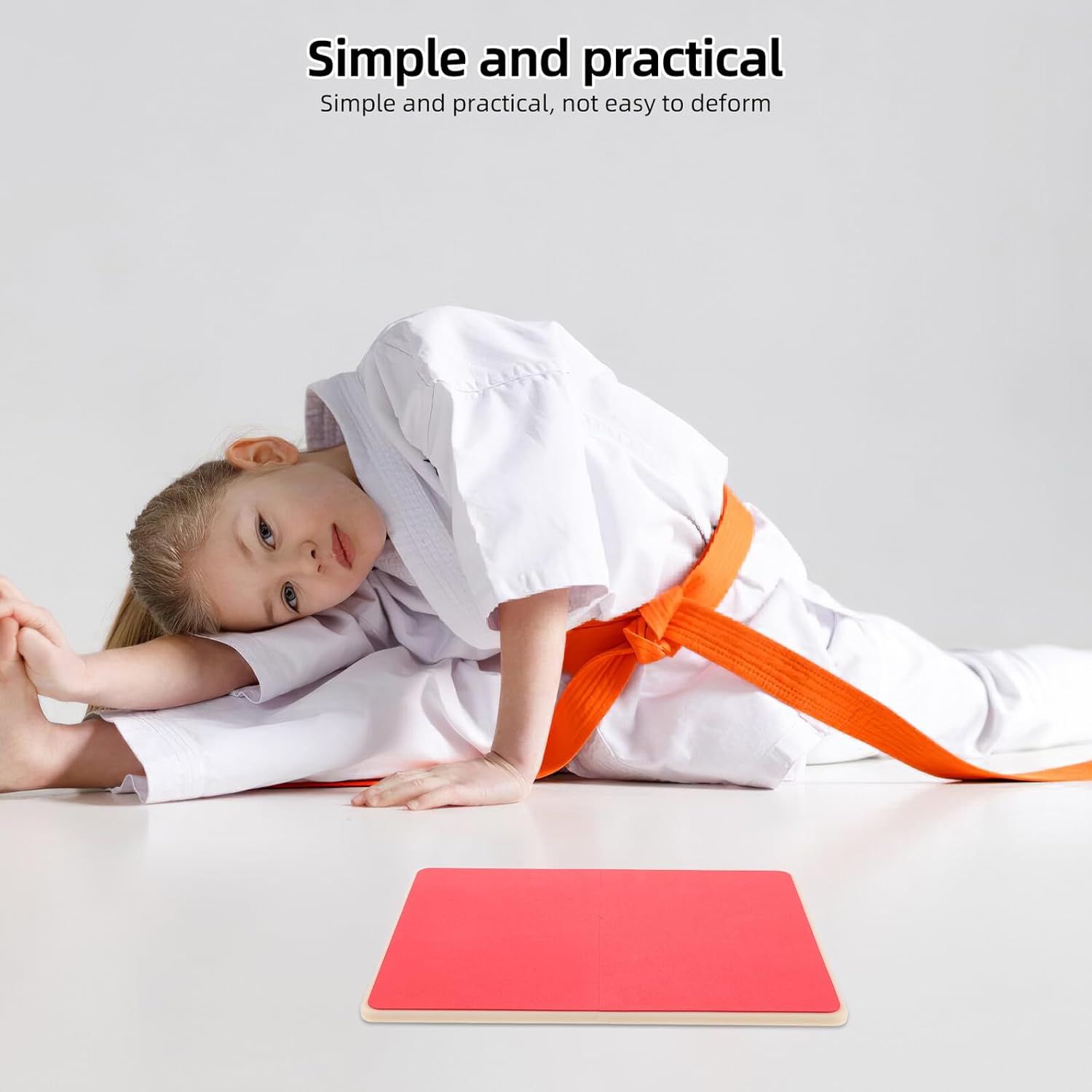 Luxshiny Martial Arts Breaking Board Eva Punching Board 1.5cm Thick Red Taekwondo Kick Pad for Ages 15+ Training Karate and Taekwondo Practice Target