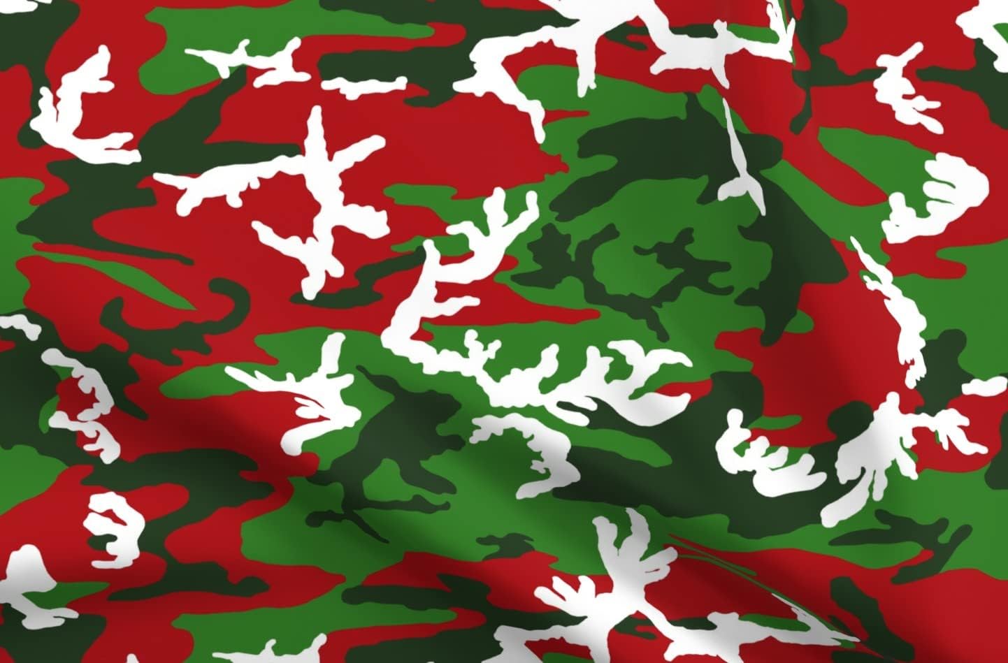 Spoonflower Fabric - Christmas Woodland Camo Holiday Camouflage Country Printed on Upholstery Velvet Fabric Fat Quarter - Upholstery Home Decor Bottomweight Apparel