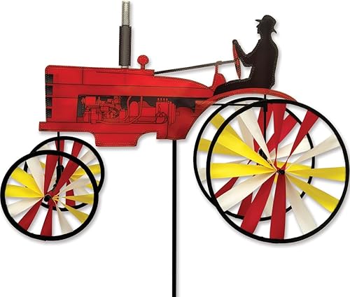 23 pulgadas Old Tractor Spinner - Rojo