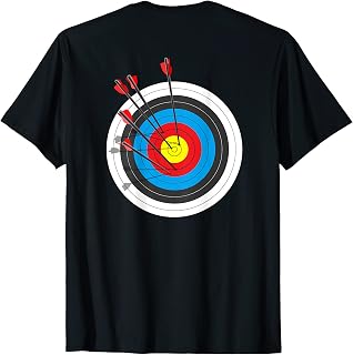 (Image on BACK, plain front) Target with Arrows in Back T-Shirt