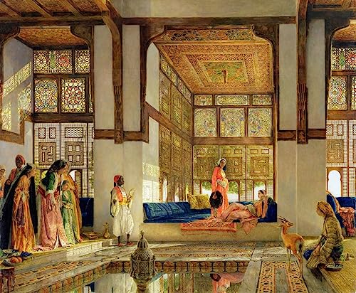Affiche Impression Prints Toile la réception par John Frederick Lewis Décoration Salon