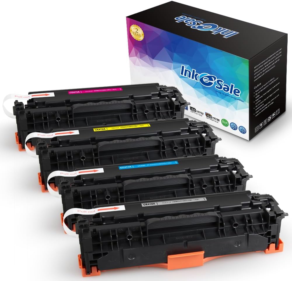 INK E-SALE Remanufactured Toner Cartridge Replacement for HP 305X CE410X 305A CE410A for use with HP Laserjet Pro 400 Color M451dn M451nw M451dw MFP M475dw MFP M475dn Pro 300 MFP M375nw Printer 4-Pack
