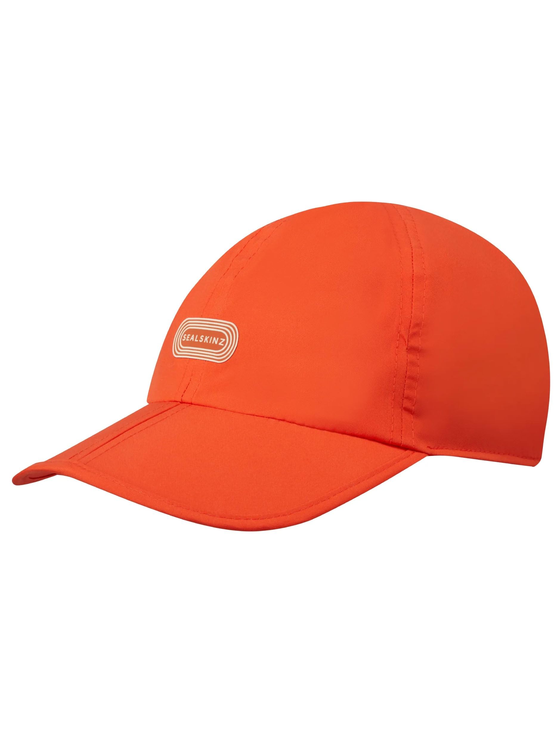 Wymondham Ultra Lightweight Waterproof Foldable Running Cap - Orange, One Size