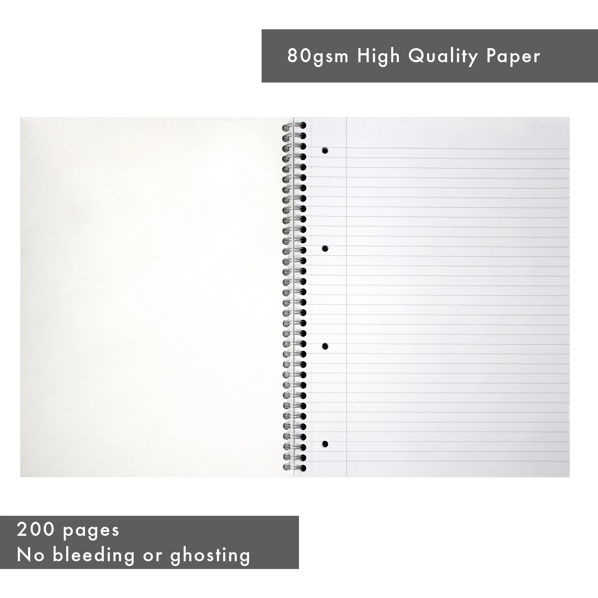Pukka Pad Haze A4 Jotta Notebook, Pack of 3 Card Cover Wire-Bound Notepads with 200 Pages - Image 4
