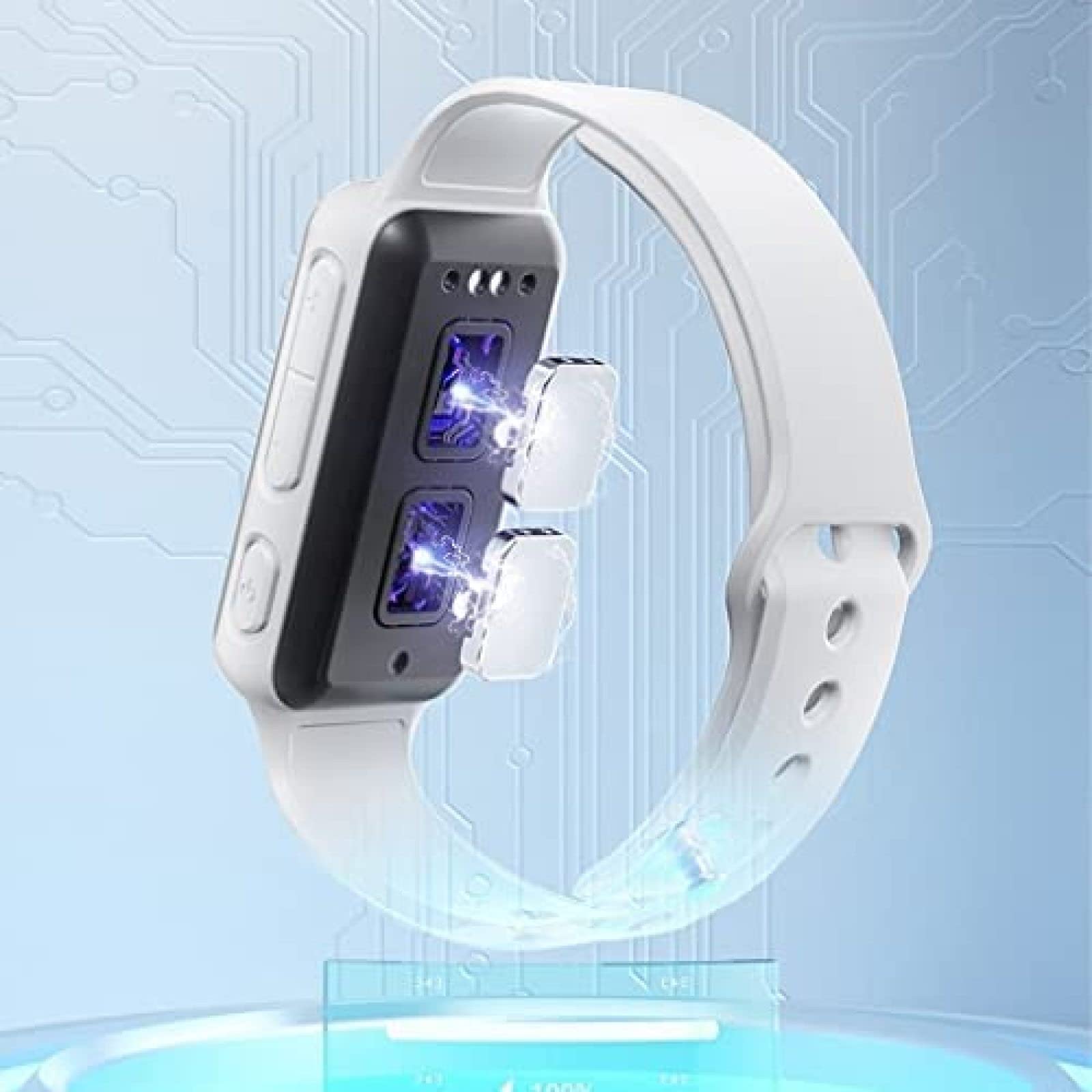Pulsera Inteligente Con Reloj De Descarga Eléctrica y Vibración, Alarma De Cámara De Sangre Blanca, Recordatorio Para Estudiantes, Autodisciplina Silenciosa - PU