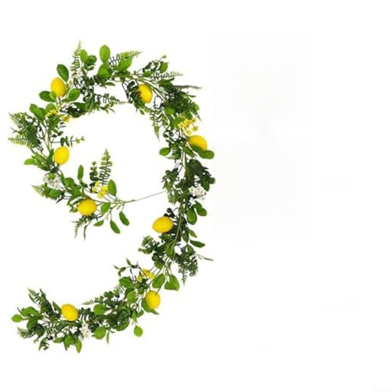 Guirlande de citrons artificiels pour decoration de mariage champetre et jardin