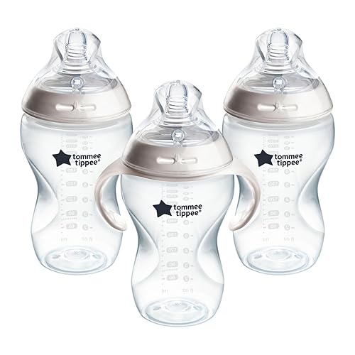 Biberones Tommee Tippee Closer to Nature, 3 Count, Transparente