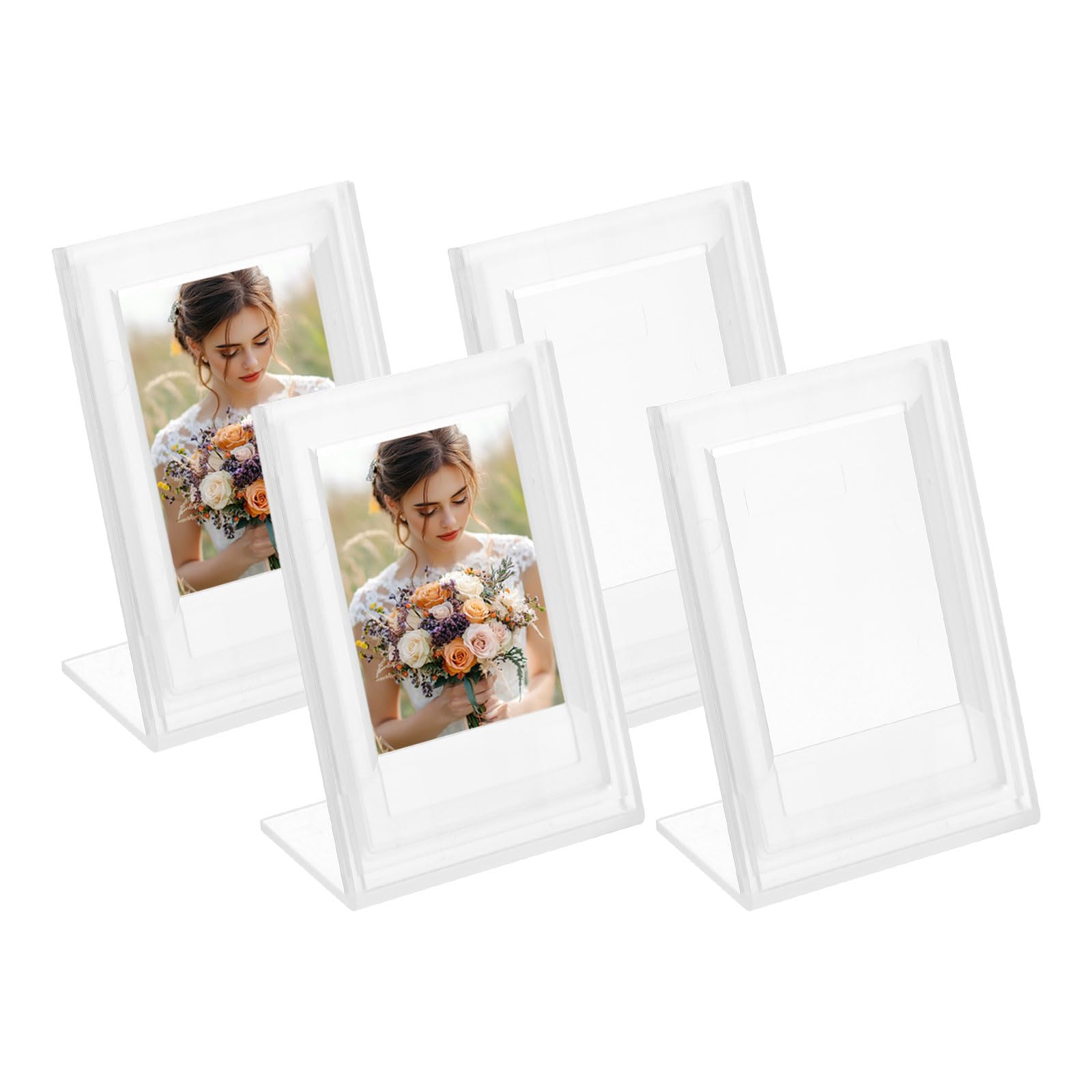 Mini cadre photo transparent 9,6 x 7,9 cm affichage table affiche peinture