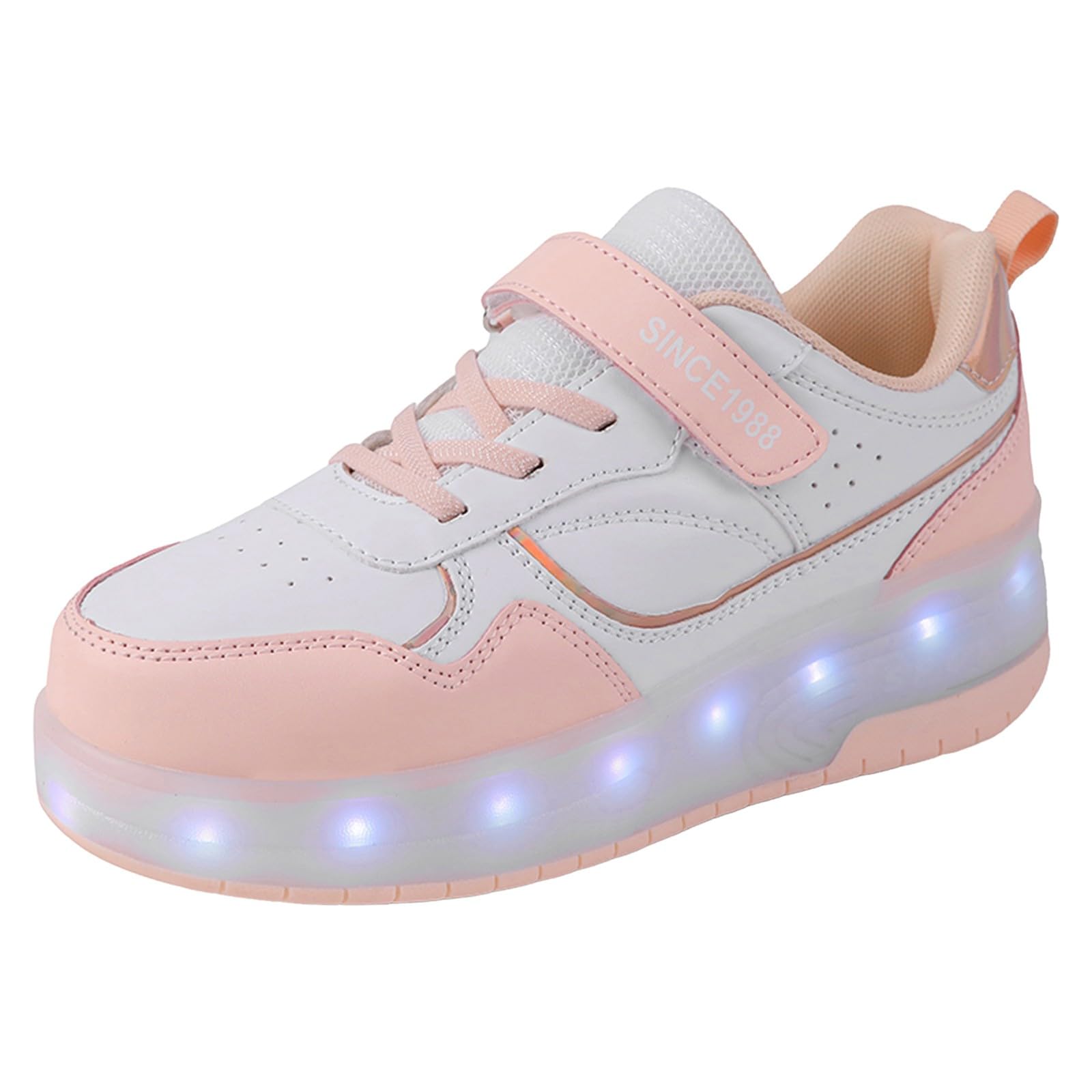Zapatillas Niña con Luces Zapatilla Niña con Tira Adherente Moda Ligero Casual Deporte Suela Blanda Alpargatas Atletismo Tenis