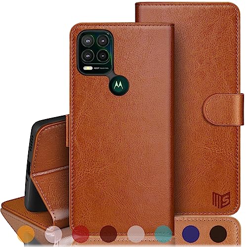 Housse Moto G Stylus 5G avec blocage RFID et porte-cartes en cuir synthétique SUANPOT