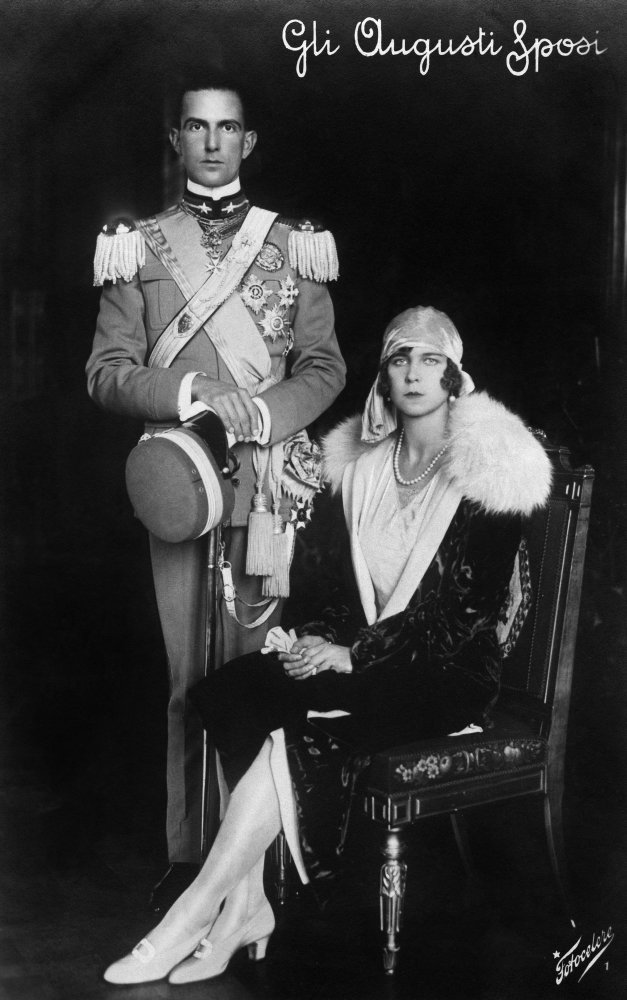 Umberto Ii And Marie Jose Nprince Umberto Ii Of Italy And His Wife Princess Marie Jos Of Belgium Photograph C1930 Poster Print by (18 x 24)