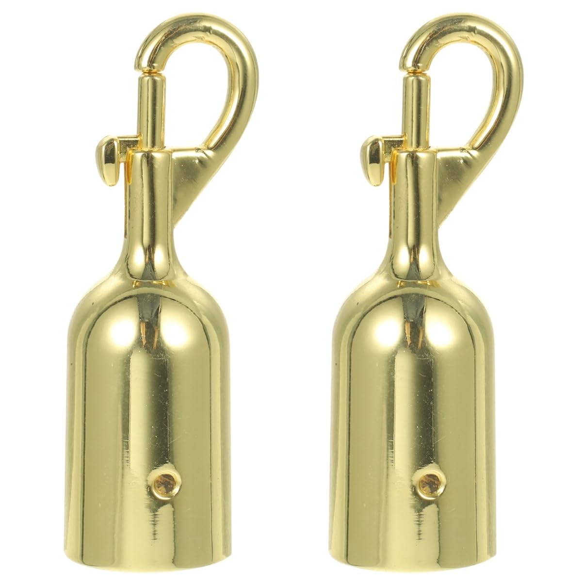 CIYODO 2pcs Golden Stanchions Rope Metal Hook Safety Breakaway Lanyard Hook Stanchions Rope Hook Aluminum Alloy Fall Protection Lanyard Hook