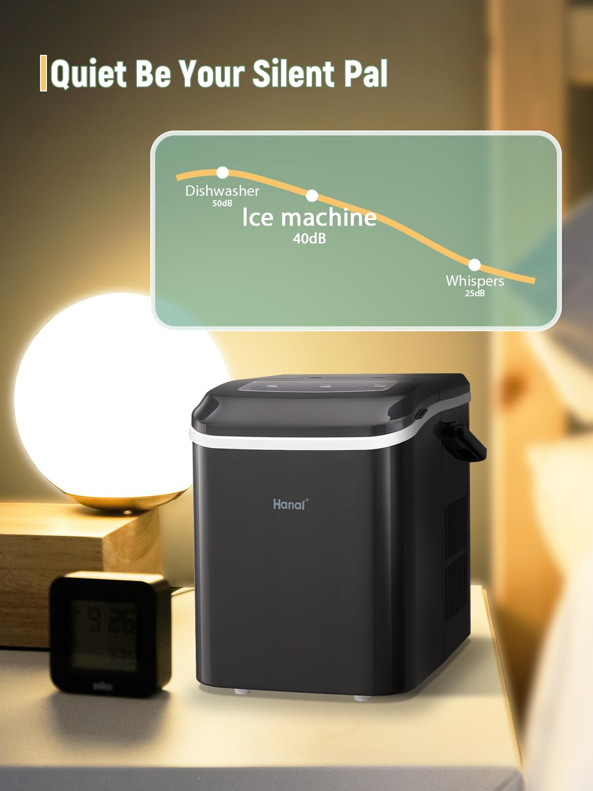 WANAI Ice Maker Countertop Portable Ice Maker Machine SelfCleaning