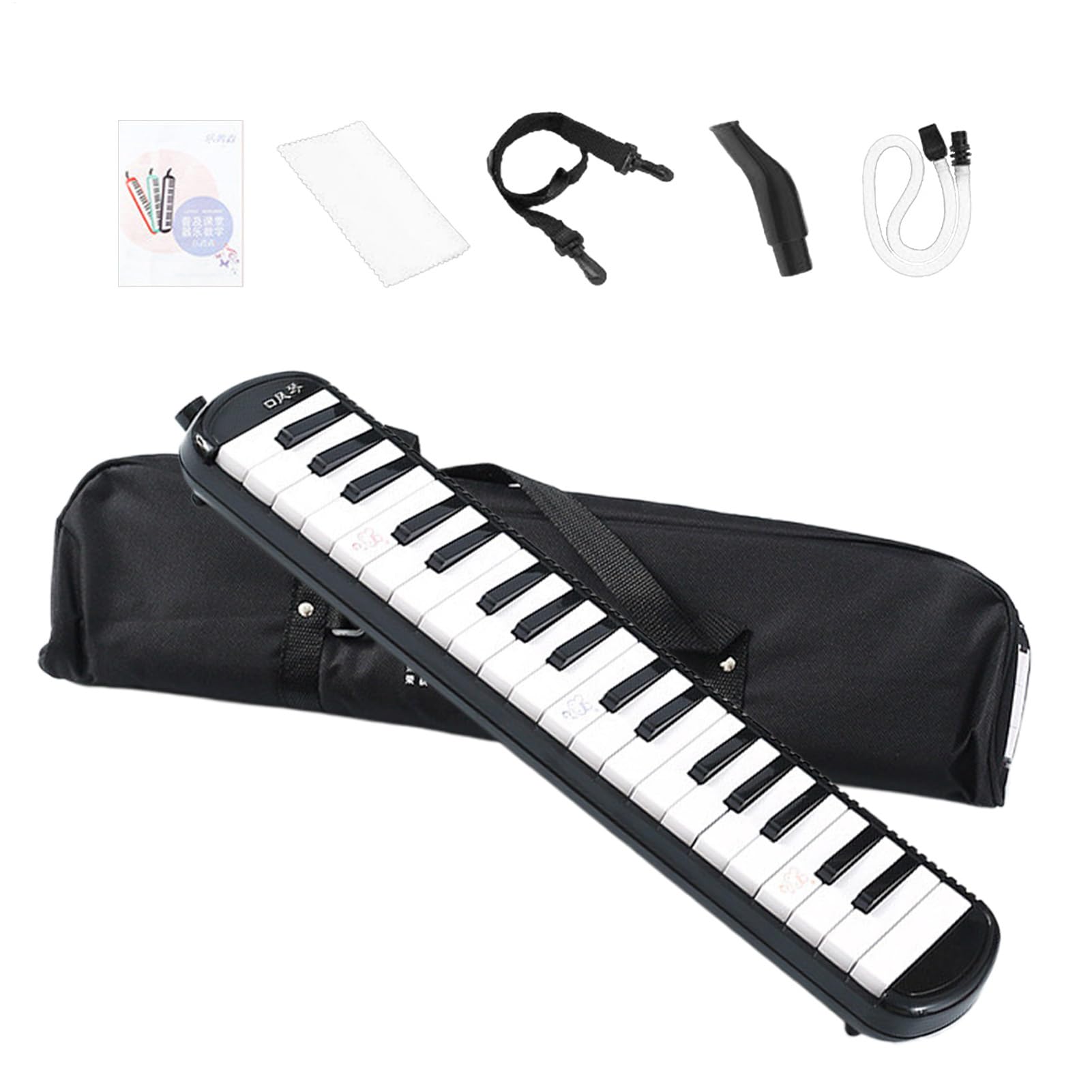 Instruments de musique Mélodica Clavier 32 touches | 2 embouchures Sac de transport portable inclus, , adultes, débutants, étudiants, mélomanes, musiciens