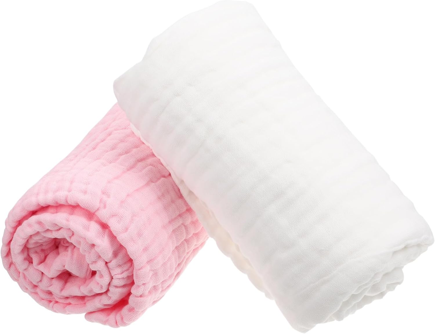 2pcs Cotton Yarn Bath Towel Soft Absorbent Boy Girl Towels for Newborns Bath Cloths Washcloths