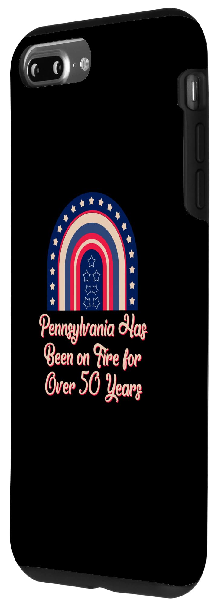 iPhone 7 Plus/8 Plus Pennsylvania Is on Fire Trivia Miner Random Facts Mining PA Case - Image 2