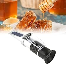Refractometer,Refractometer with ATC Digital Handheld Refractometer for Beer Wine Brewing, Dual Scale Specific Gravity Tester for Honey, Maple Syrup, Molasses, Bee Keeping