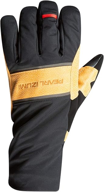 PEARL IZUMI Mens Gel Gloves, Insulated Cycling Glove, AmFIB, Ax Suede Laredo Palm, Touchscreen Compatibility