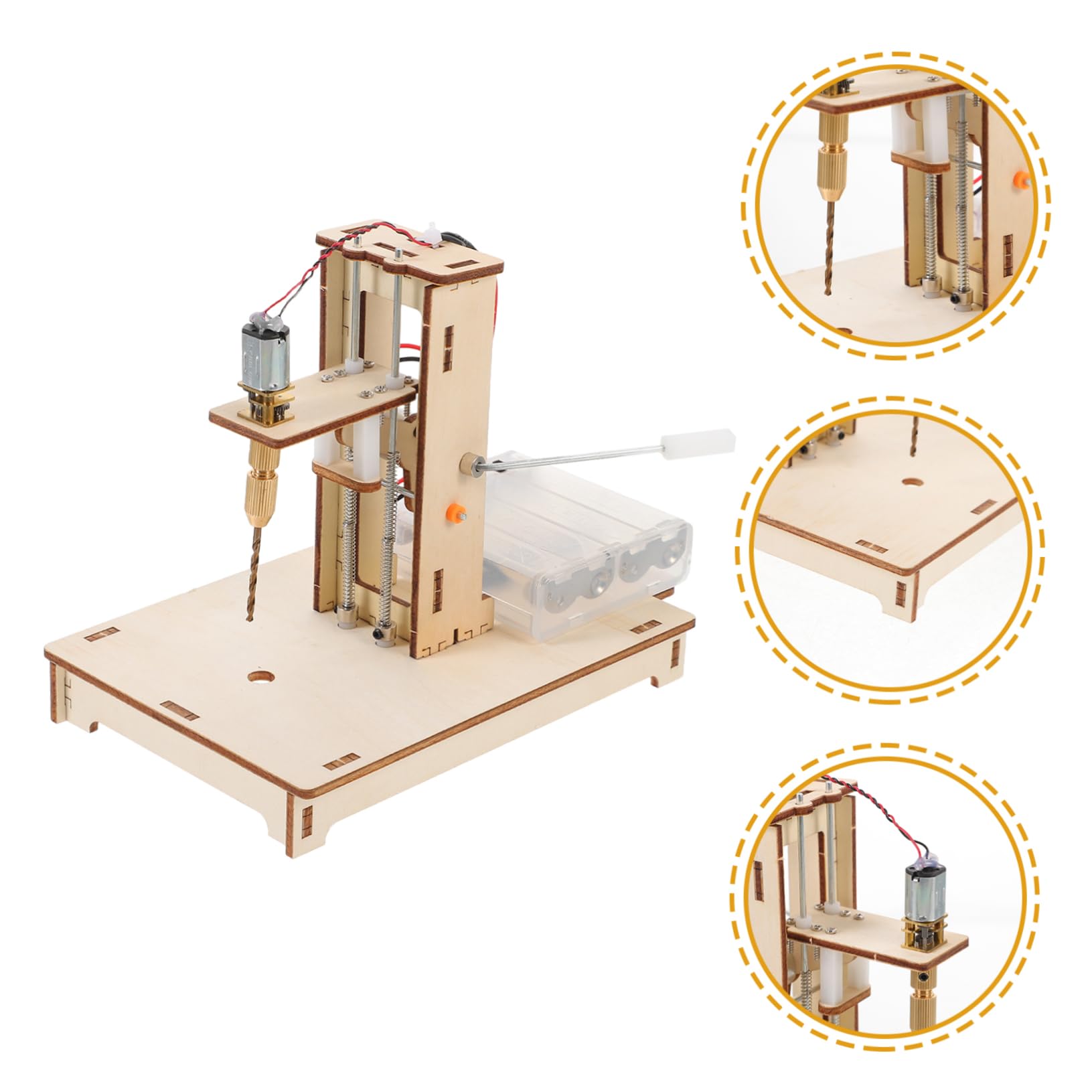 ERINGOGO Kit De Mini Taladro De Columna Para Madera Mini Taladro De Mesa Pequeño Para Manualidades Para Proyectos De Bricolaje Casa