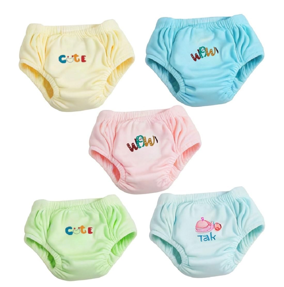 Havenfort Bloomers for Kids | Unisex, 100% Pure Cotton Innerwear | Breathable & Soft Underwear | Baby Brief for 6m – 4y I Pack of 5-image-5