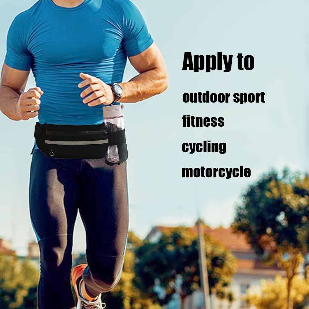 Cinturón para correr, para hombres y mujeres, elástico para todos los tamaños de teléfonos, bolsa de cintura deportiva, riñonera de soporte, bolsa móvil impermeable para correr, compatible con iPhone 6