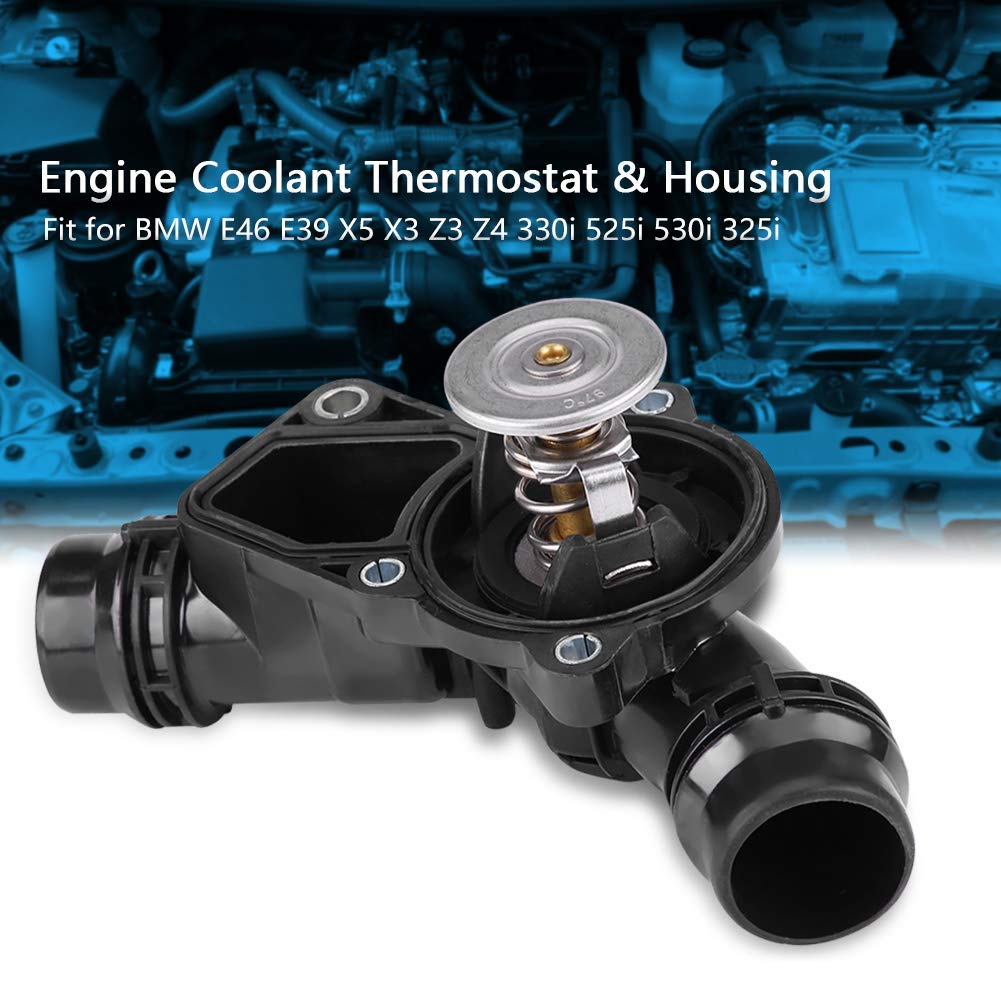 Ensemble de Boîtier de Thermostat avec Joint de Capteur Remplacer, Thermostat de Liquide de Refroidissement Moteur et Ensemble de Boîtier 11531437040 pour E46 E39 X5 X3 Z3 Z4